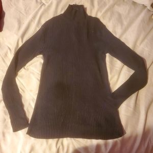 Black turtleneck sweater